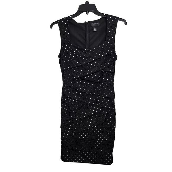 White House Black Market Dresses & Skirts - WHBM Instantly Slimming Midi Black Studded Sleeveless Bandage Dress Sz 10